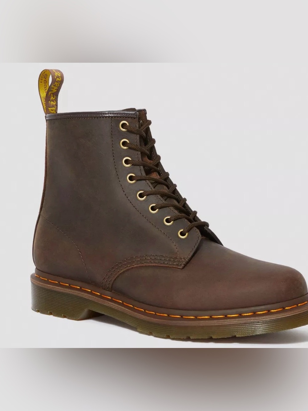 Dr. Martens 1460 Crazy Horse boots in Aztec brown leather Sz 5